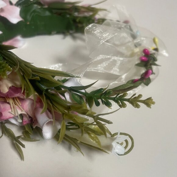 Pink & Lavender Floral Crown Headband - Picture 4 of 8